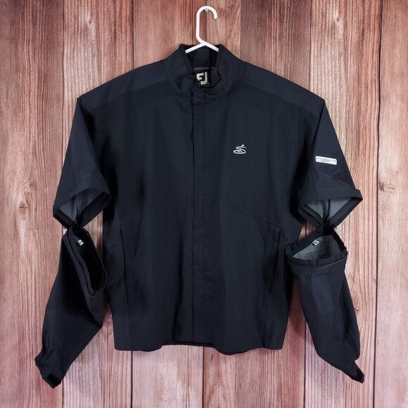 Footjoy FJ Dryjoys Hydrolite Springfield Country Club Golf Mens XL Black Jacket - Picture 3 of 16